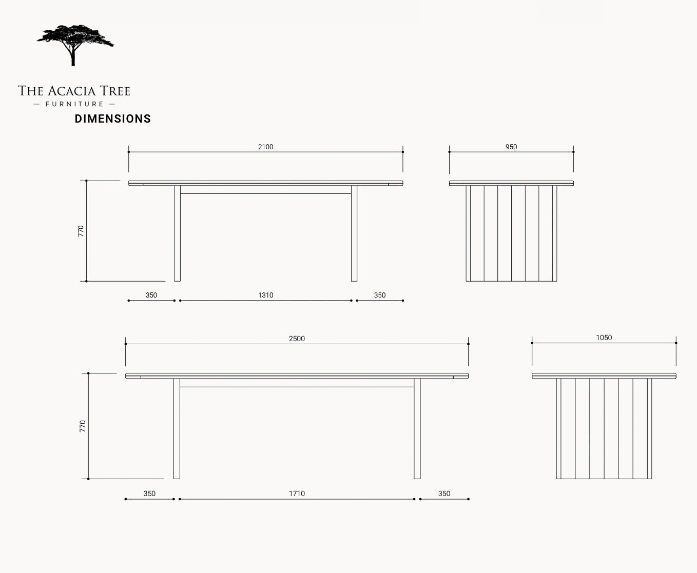 Brooklyn American Oak Dining Table