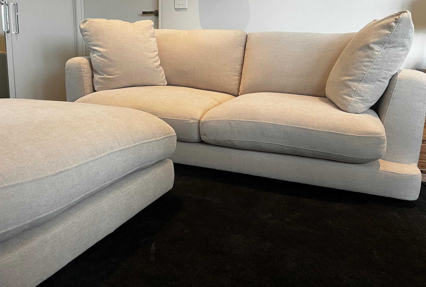 As New Gala 3-Seater Sofa & Footrest