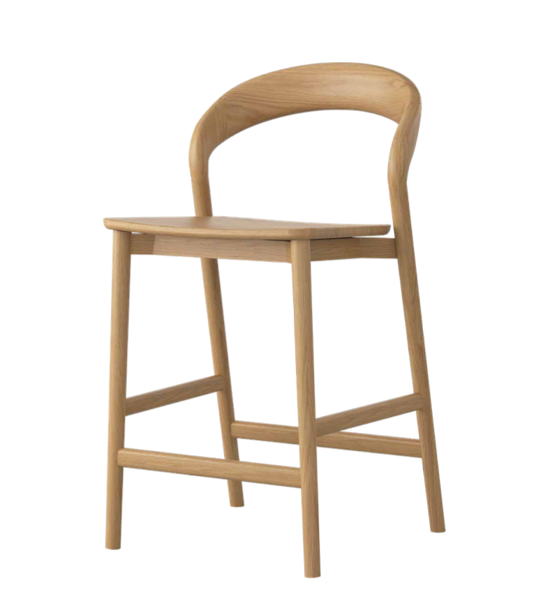 Freya Solid American Oak Barstool