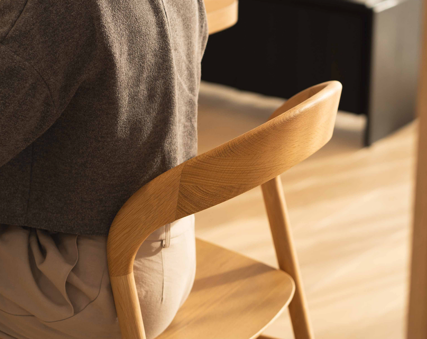 Freya Solid American Oak Barstool