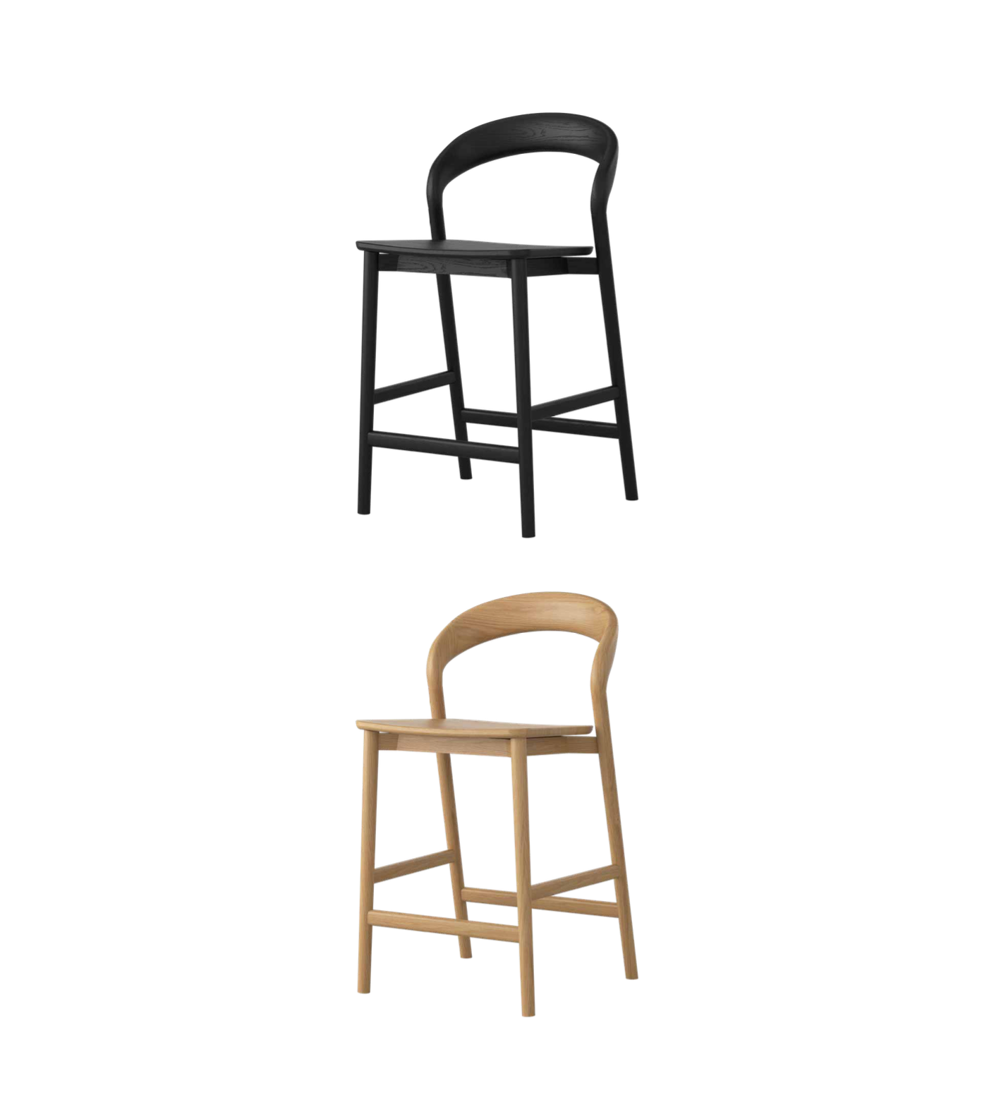 Freya Solid American Oak Barstool