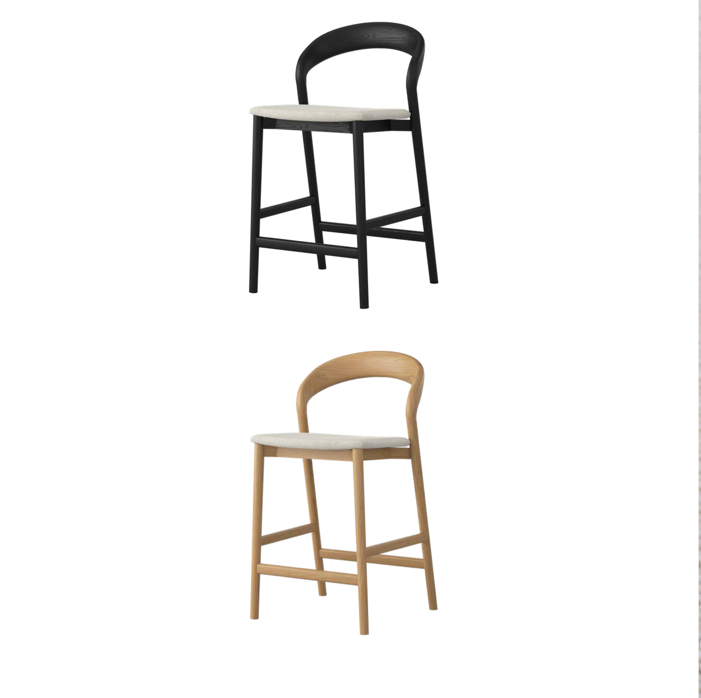 Freya Solid American Oak Barstool