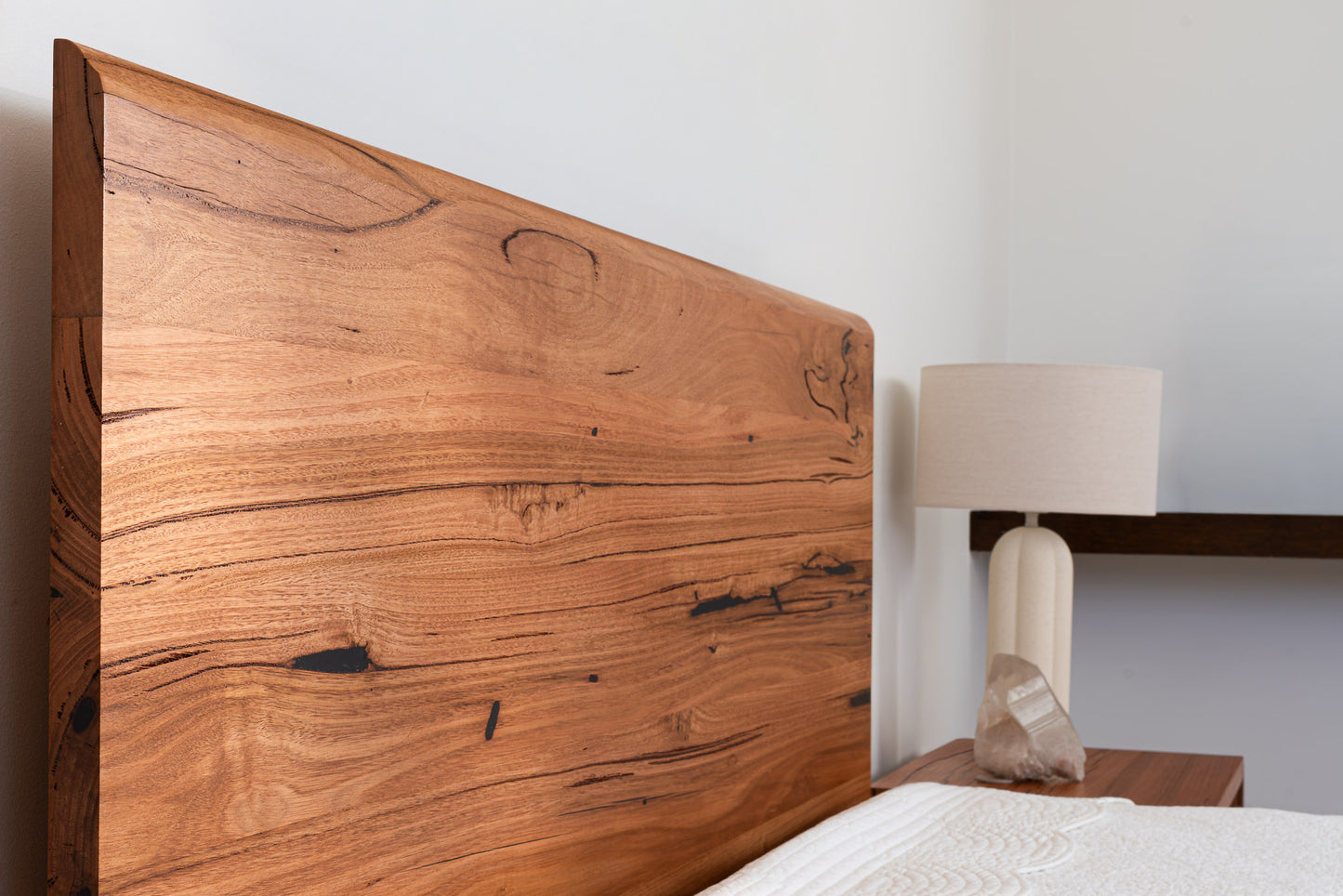 Kobe Live Edge Messmate Bed Frame (Honey Oak Stain)