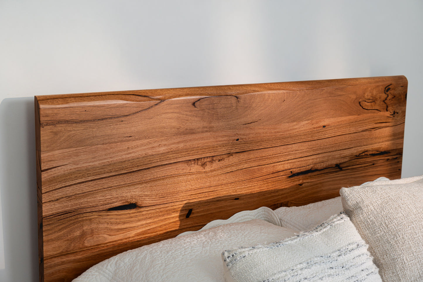 Kobe Live Edge Messmate Bed Frame (Honey Oak Stain)