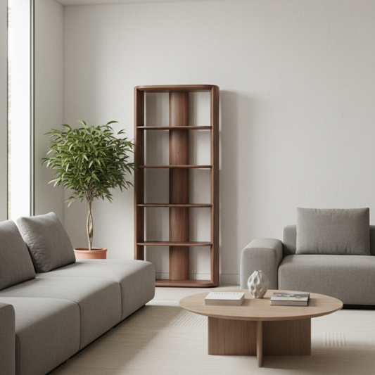 Mystis Walnut Bookcase