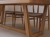 Dion Solid Vic Ash/ Wormy Chestnut Dining Table - Made in Australia