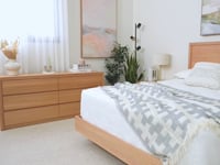 Yakka™️ Timber Headboard Floating Bed Frame (Solid Tasmanian Oak) - Made in Australia