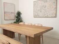 Ex Demo 3.0m Hermes Solid Australian Hardwood Dining Table - Available in GC Showroom