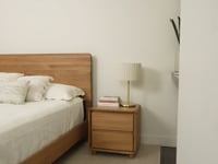 Ex Demo 1 x Solara Eclipse Solid American Oak Bedside Table