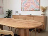 Dune Oval Solid Australian Hardwood Dining Table - Made in Australia