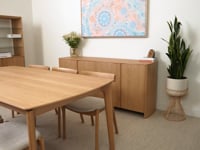 Eden American Oak Extension Table 1.9m-2.45m