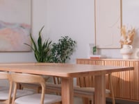 Ex Demo 2.4m Hamilton 40mm Straight Edge Dining Table - Made in Australia