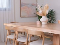 Osaka Vic Ash Feature Dining Table - Made in Australia