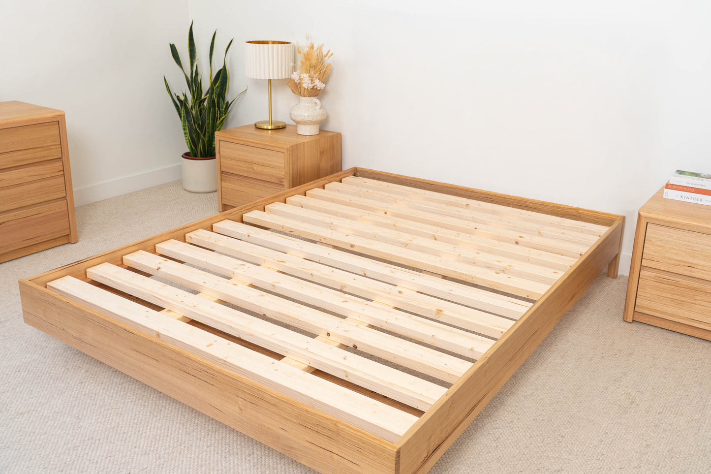 Yakka Base Tasmanian Oak Feature Grade Bed Frame