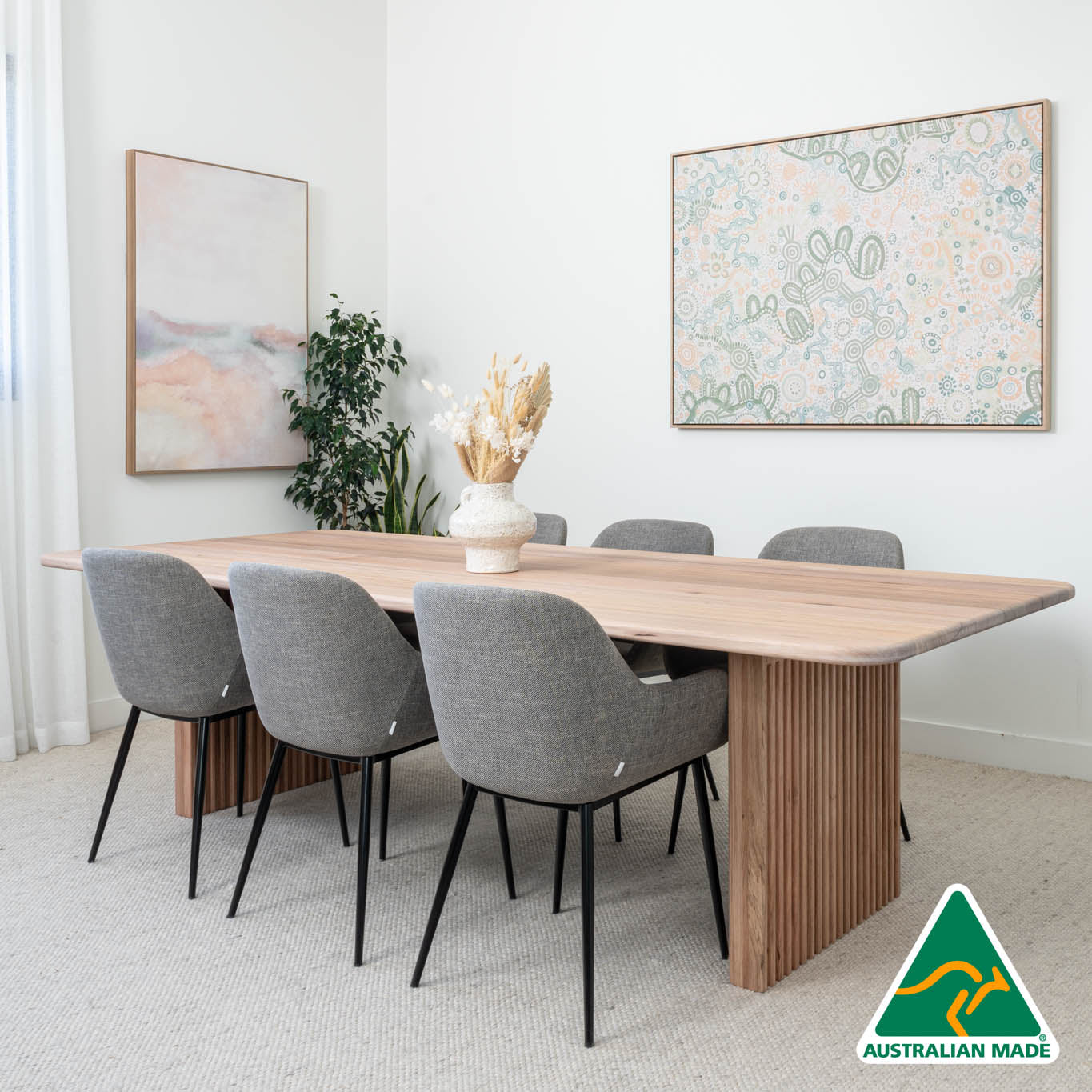 Zephyr Solid Australian Hardwood Dining Table - Made in Australia