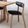 Oslo Black PU Australian Hardwood Dining Chair