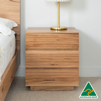 Noosa 3 Drawer Bedside Table - Made In Australia