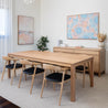 Yakka Solid Tasmanian Oak Hardwood Dining Table - Made in Australia