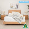 Yakka Timber Headboard Floating Bed Frame (Solid Tasmanian Oak) - Made in Australia