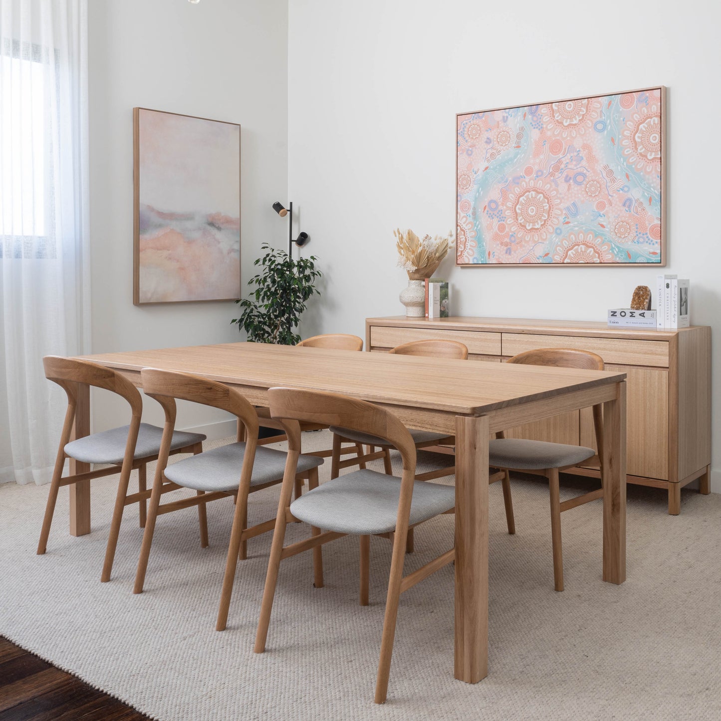 Yakka Solid Tasmanian Oak Hardwood Dining Table - Made in Australia