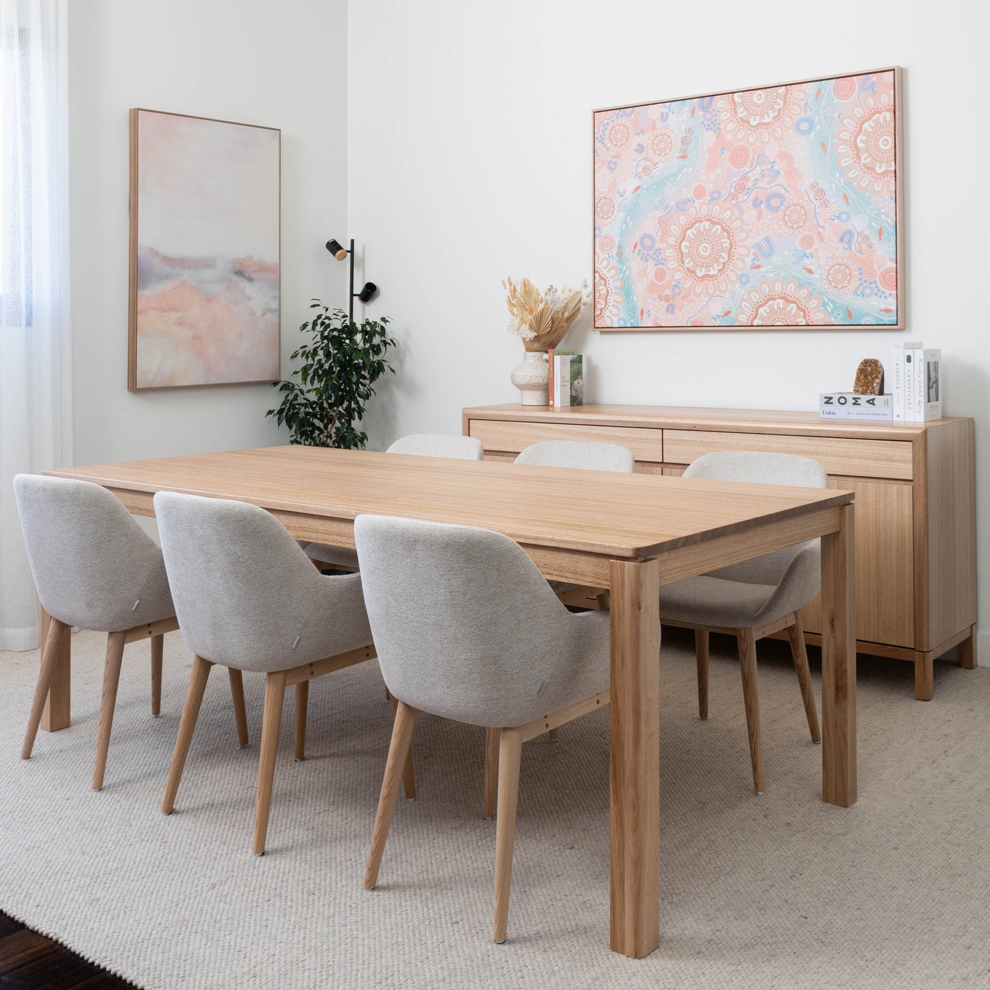 Yakka Solid Tasmanian Oak Hardwood Dining Table - Made in Australia