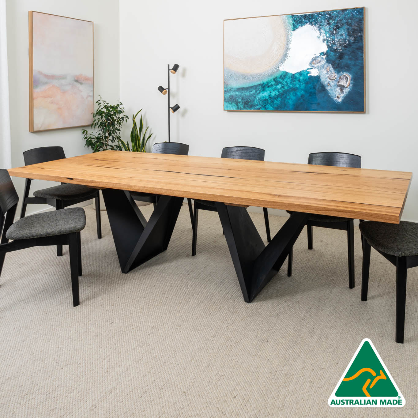 Vivo Solid Australian Hardwood Dining Table - Made In Australia