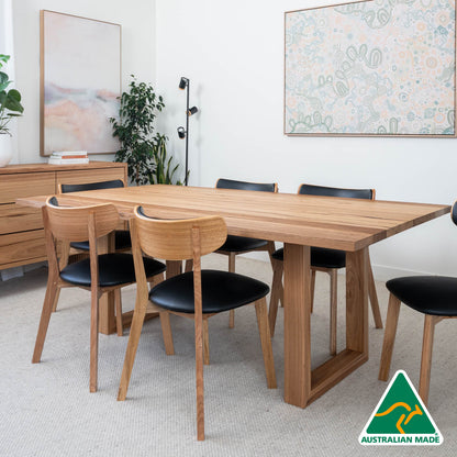 NEW 2.1m Bodhi Solid Australian Hardwood Dining Table - Made in Australia