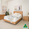 Yakka Timber Headboard Floating Bed Frame (Solid Tasmanian Oak) - Made in Australia