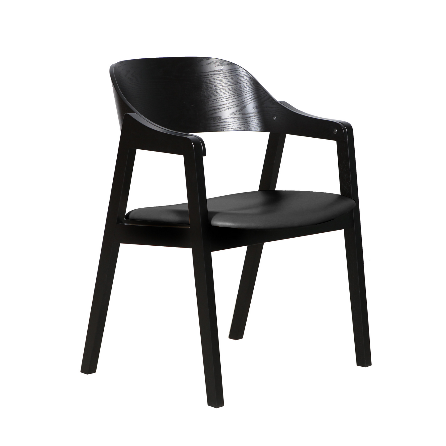 Denmark Dining Chair (Black with choice of seat cushion)