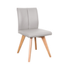 Milan Dining Chair (Mocha leather with choice of leg stain)