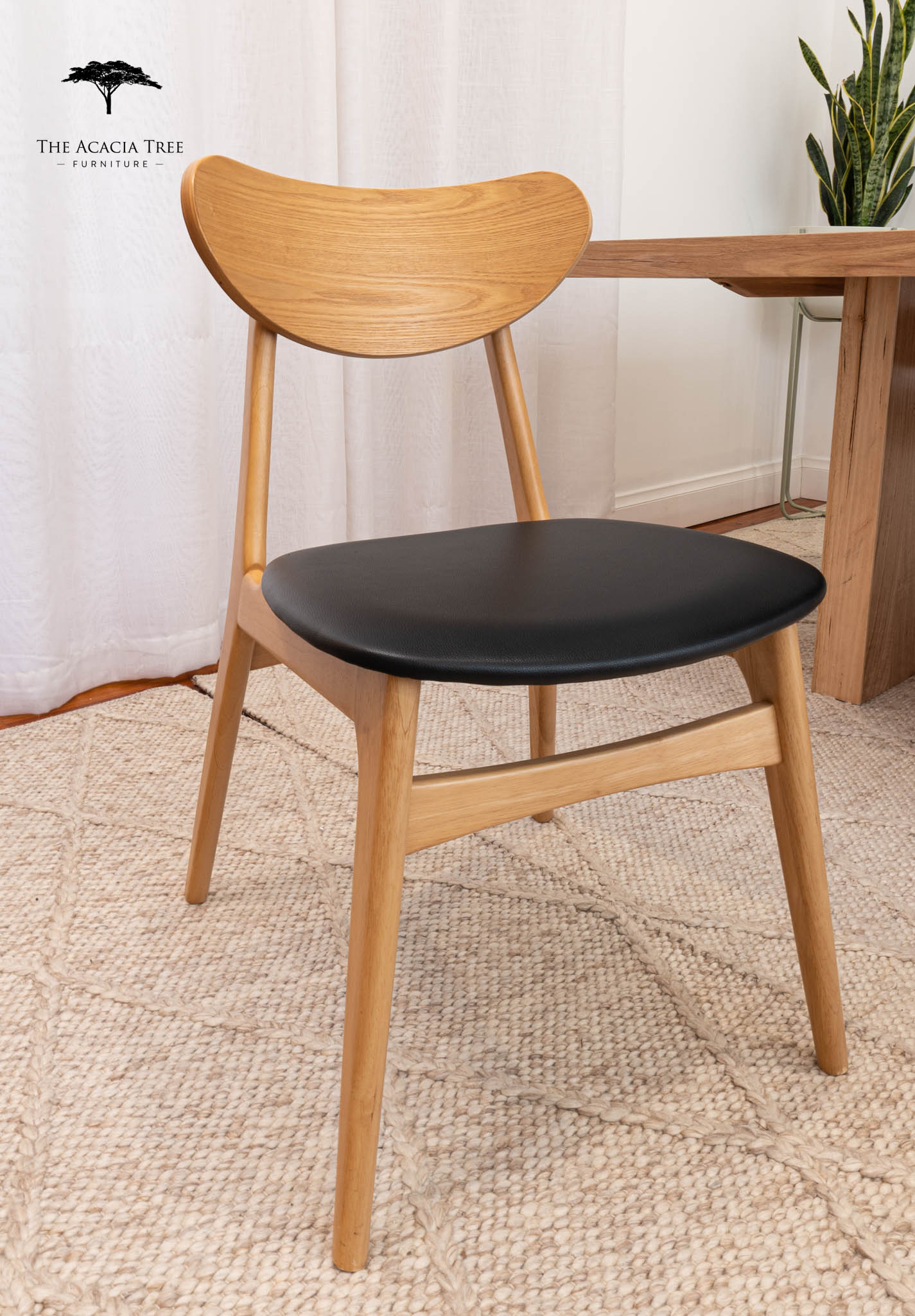 Jasper Dining Chair (Natural with choice of seat cushion)