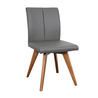Milan Dining Chair (Mocha leather with choice of leg stain)