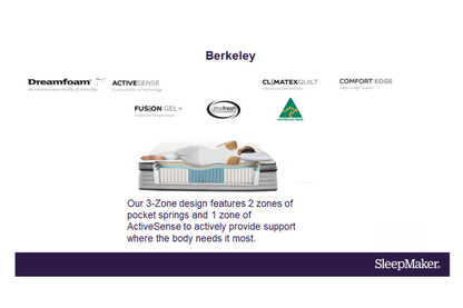 Ex demo Queen Sleepmaker Berkeley Medium