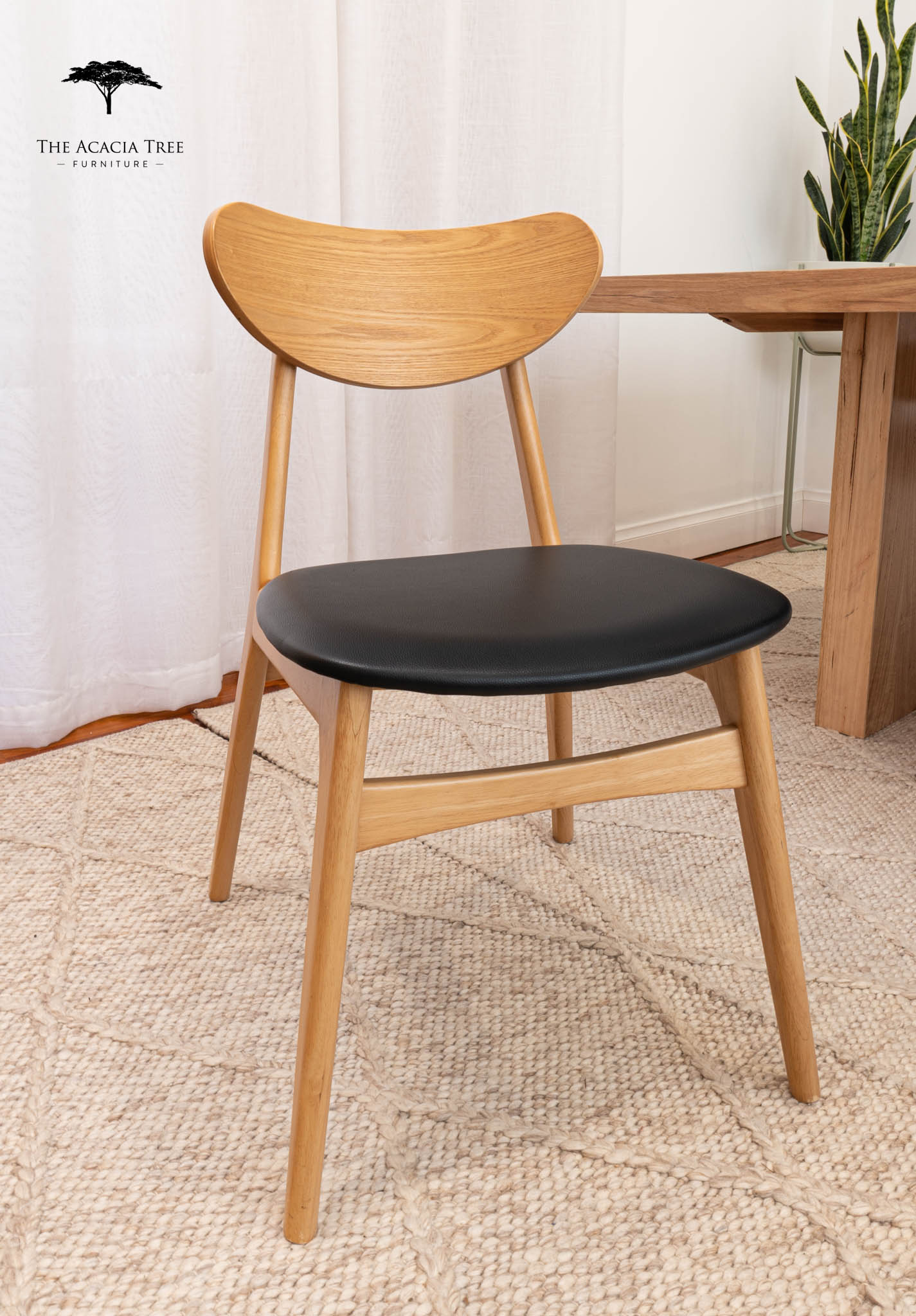 Jasper Dining Chair (Natural with choice of seat cushion)