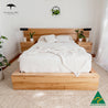 Meadow Storage Bed with Extended Headboard Built in Bedsides - Made in Melbourne