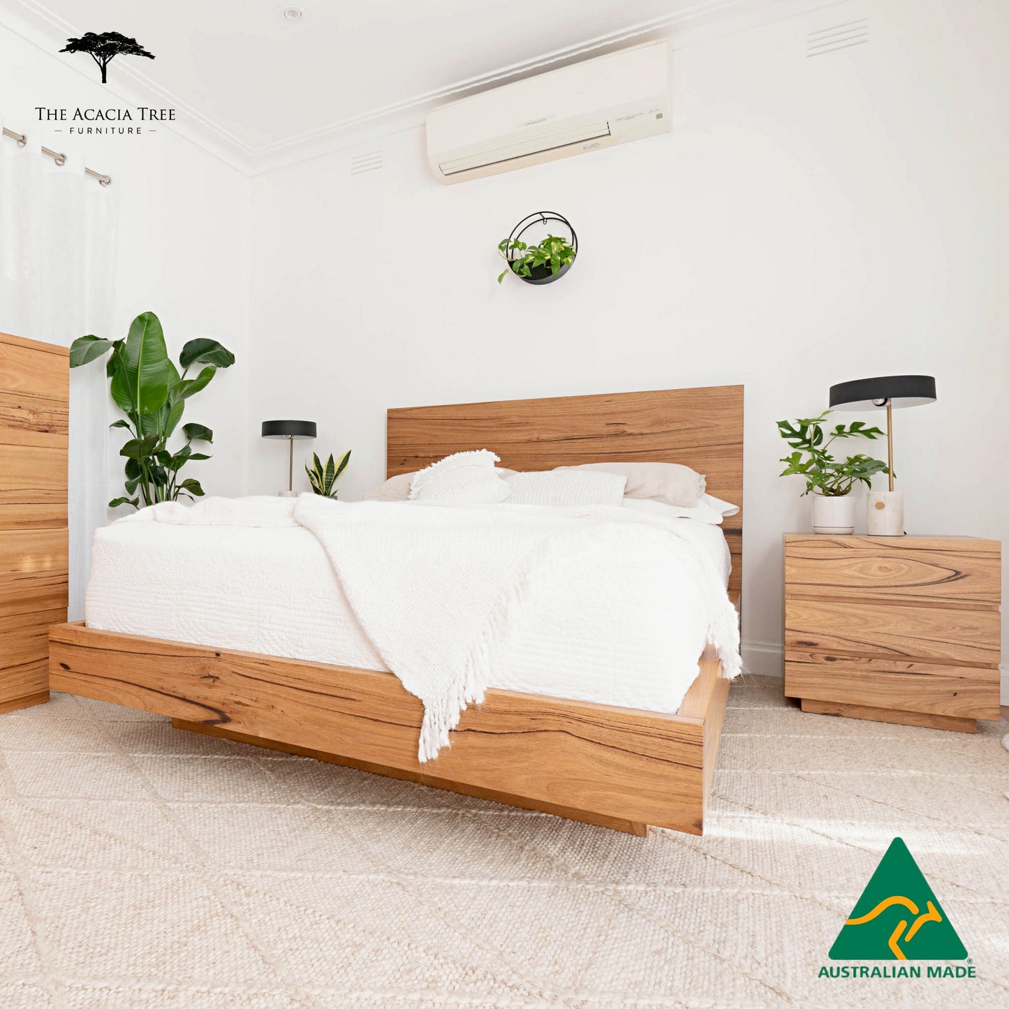 Osaka Bed Frame Fully Solid Australian Hardwood - Made in Melbourne