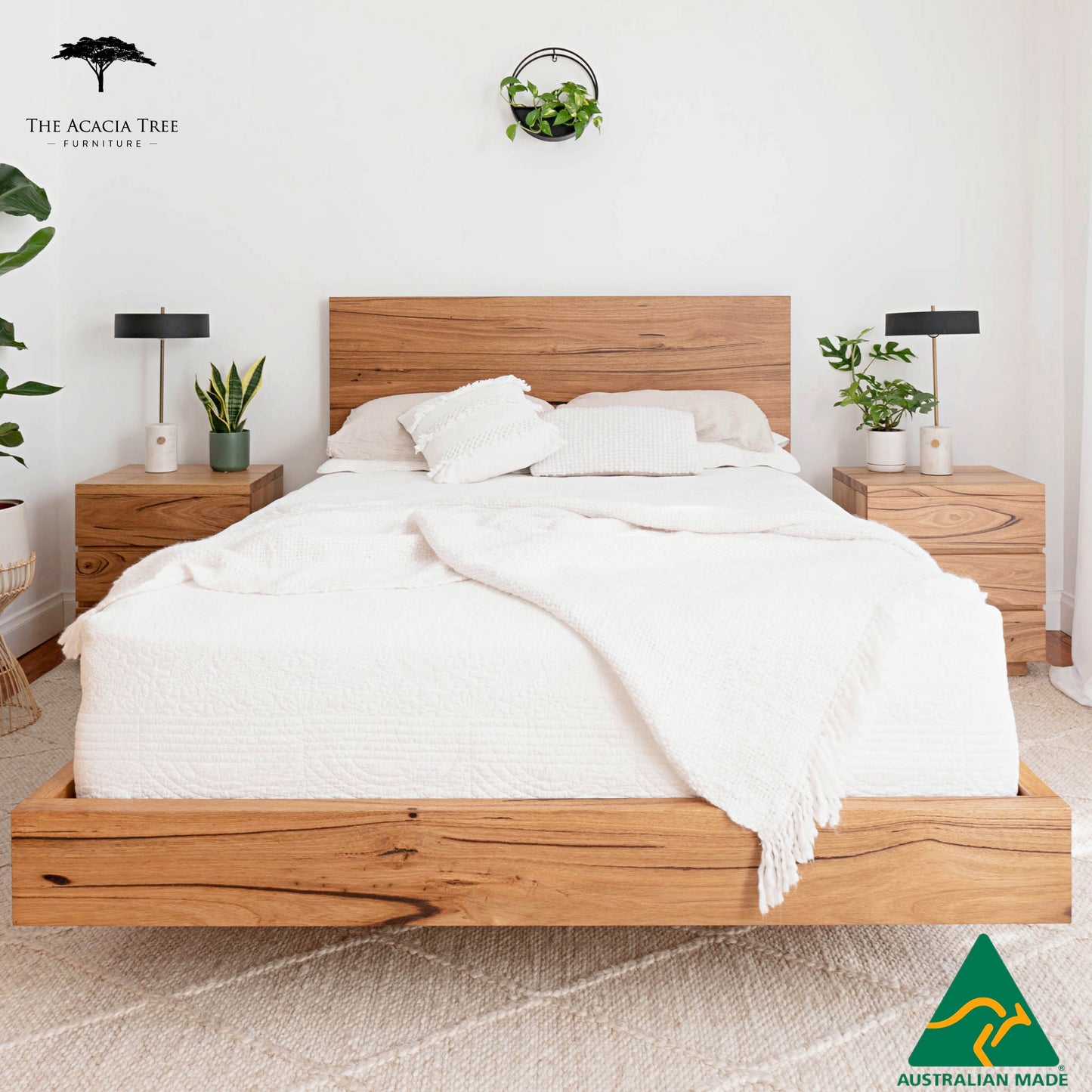 Osaka Bed Frame Fully Solid Australian Hardwood - Made in Melbourne