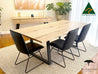 Leila Living Edge Solid Dining Table - Made in Melbourne