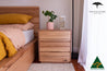 In Stock Byron 3 Draw Bedside Table - Made In Melbourne