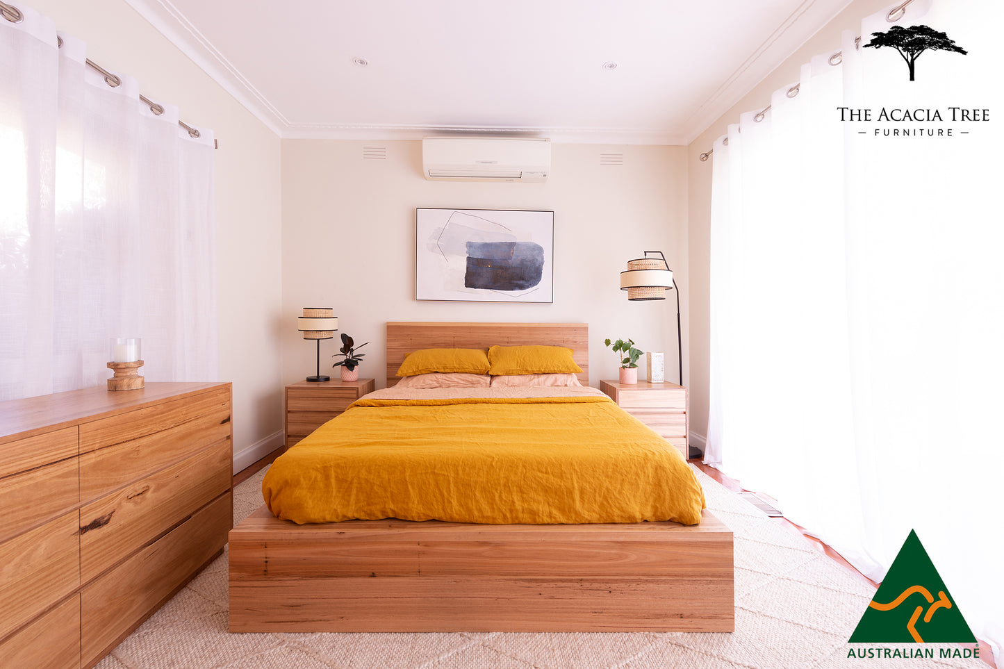 Meadow Messmate Storage Bed Frame - Made in Melbourne