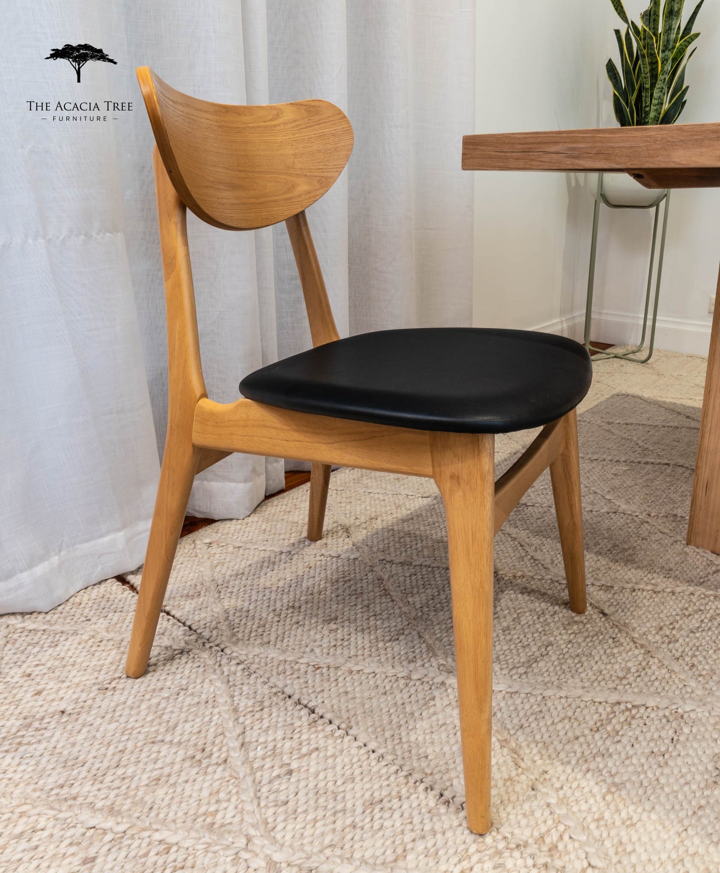 Jasper Dining Chair (Natural with choice of seat cushion)