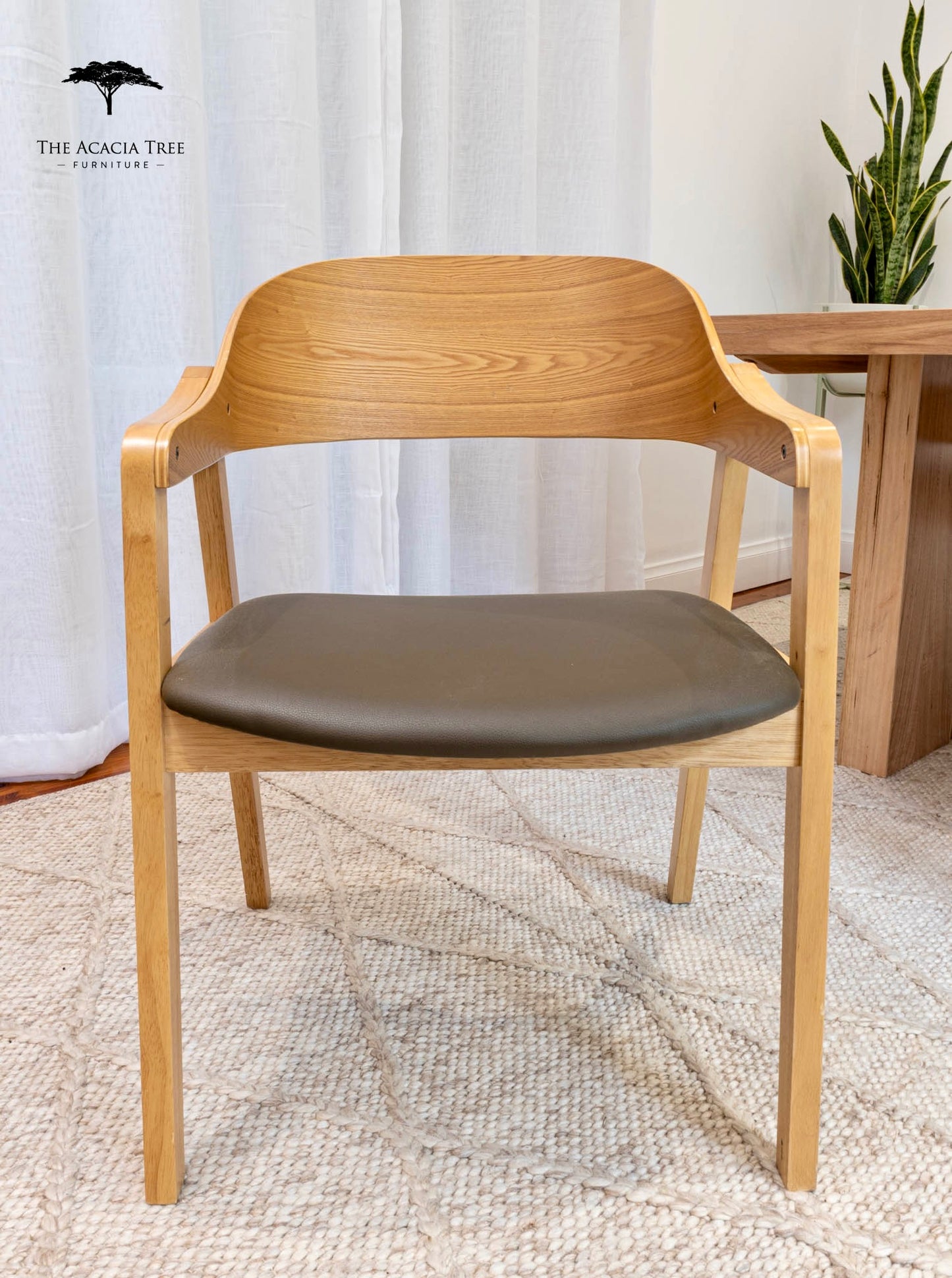 Denmark Dining Chair (Natural with choice of seat cushion)