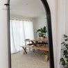 Black Ingrid Solid American Oak Full Length Arch Mirror