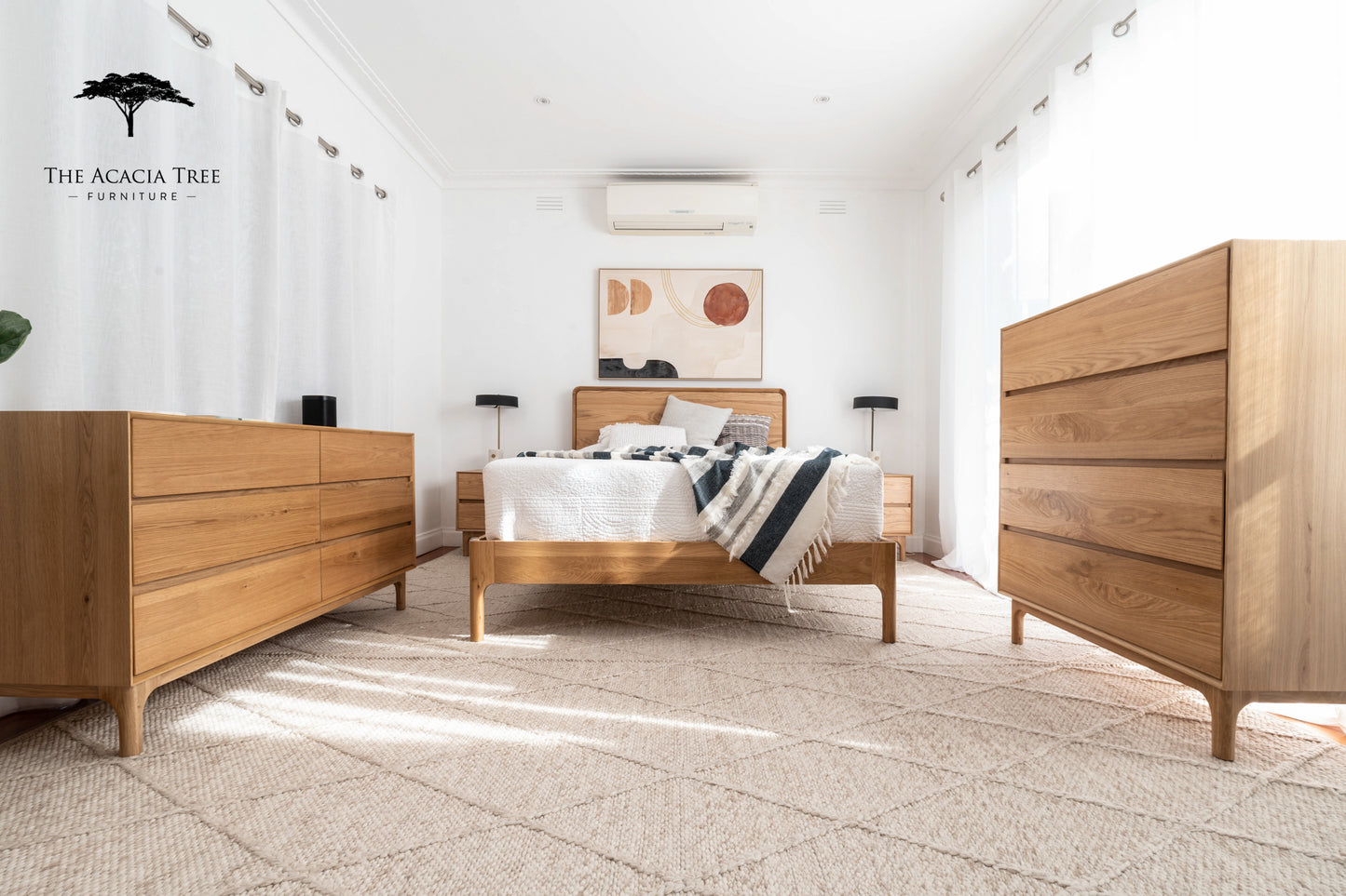 Emery American Oak Bedroom Suite