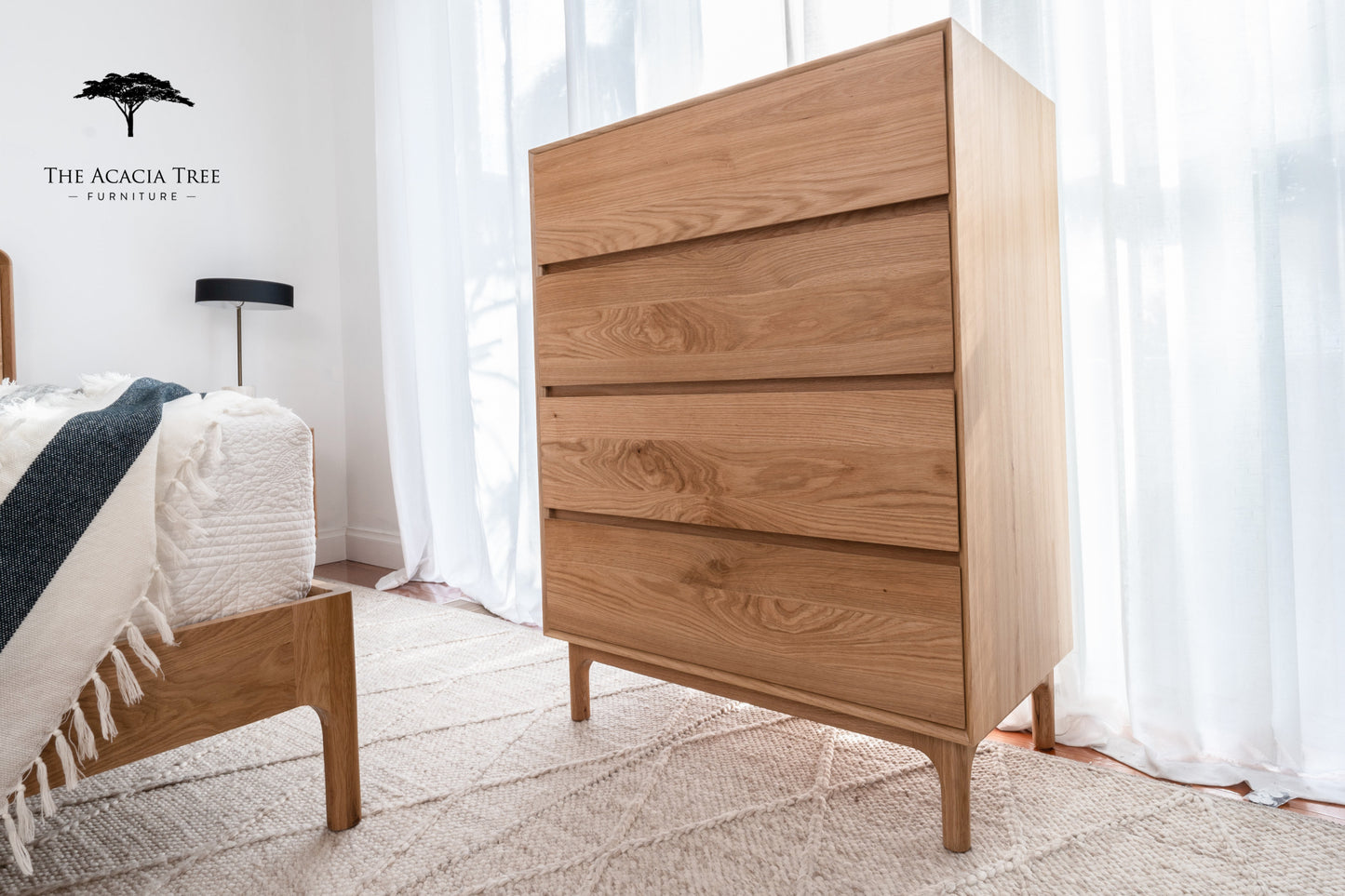 Emery American Oak Tallboy