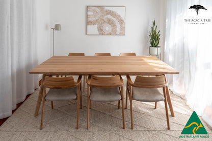 BRAND NEW 2.8m Layla Solid Tasmanian Oak Hardwood Dining Table - Made in Australia