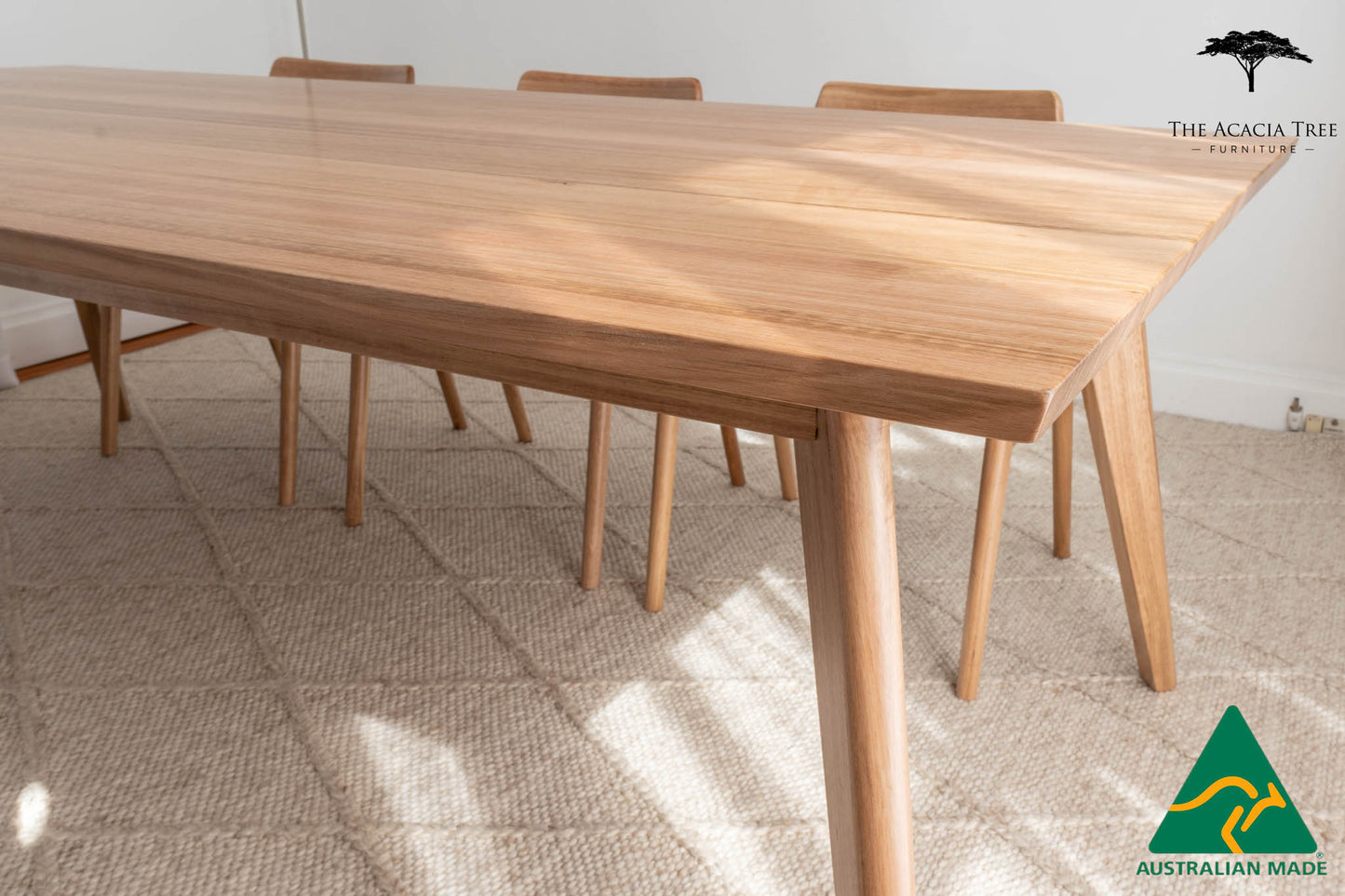 Layla Solid Australian Hardwood Dining Table - Made in Melbourne