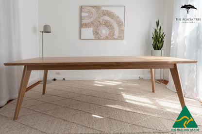 BRAND NEW 2.8m Layla Solid Tasmanian Oak Hardwood Dining Table - Made in Australia