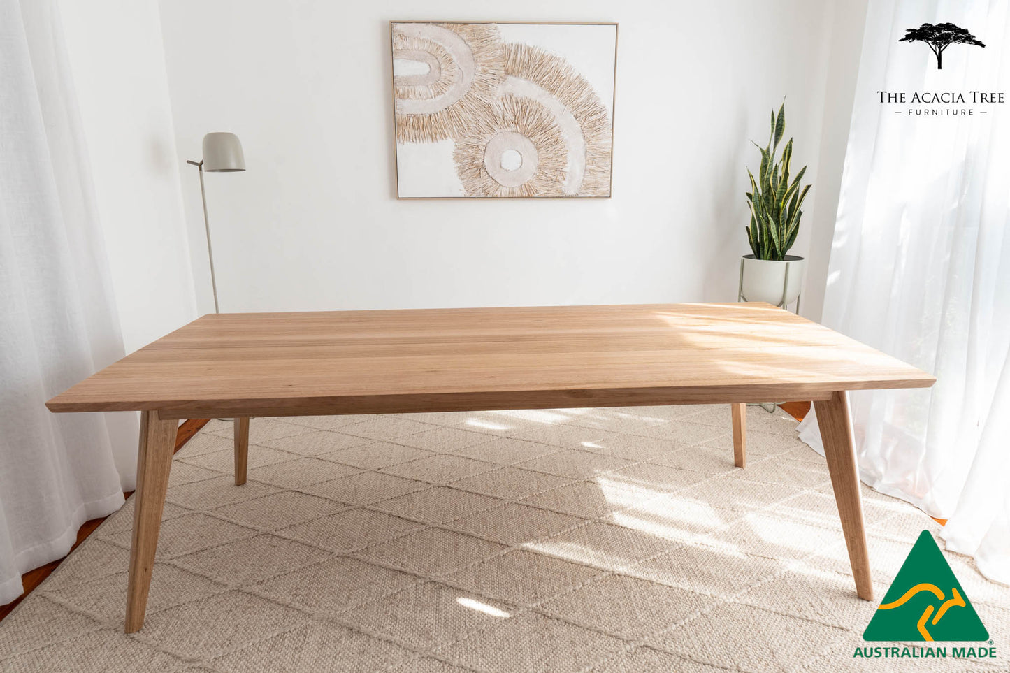 Layla Solid Australian Hardwood Dining Table - Made in Melbourne