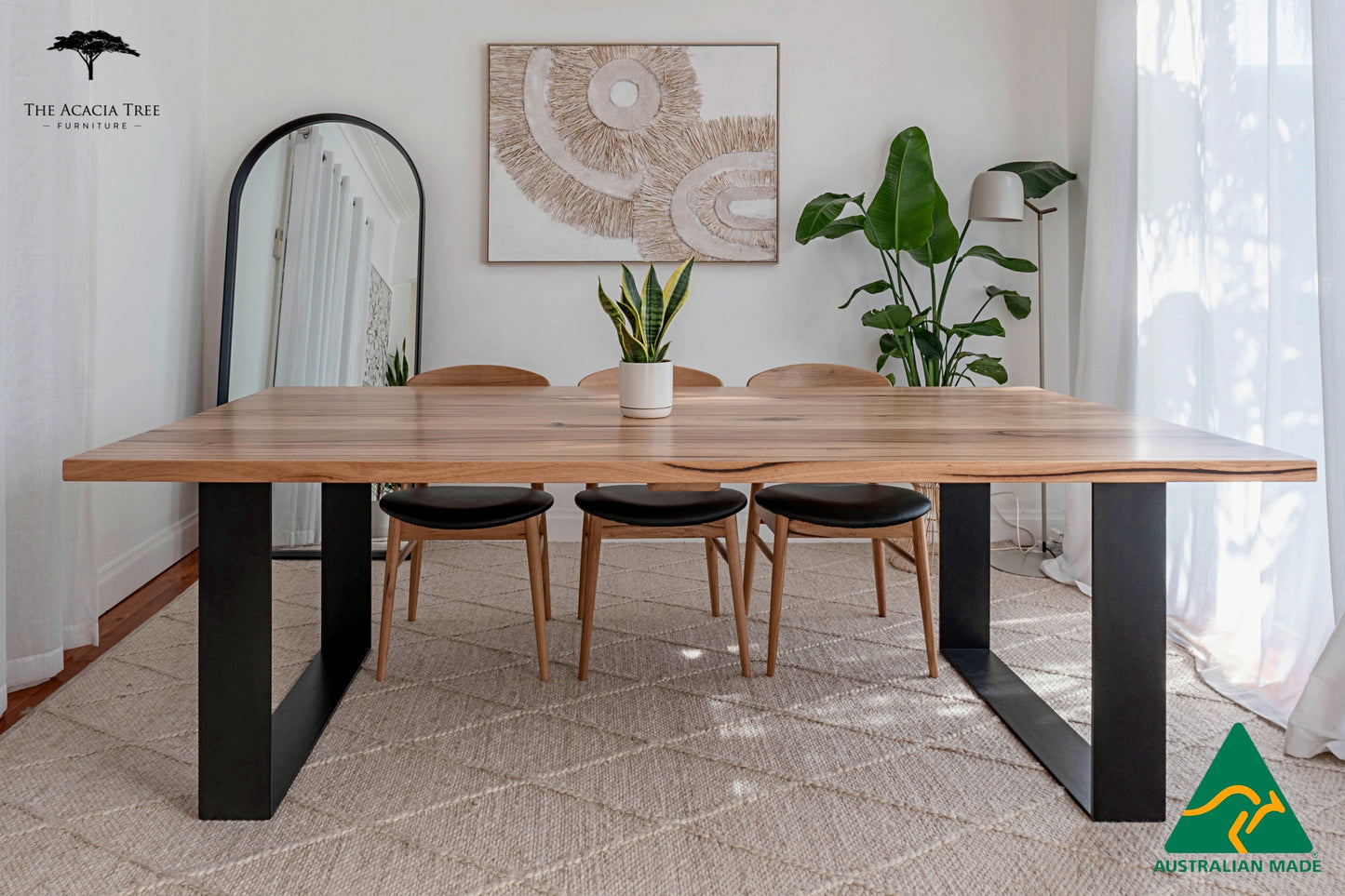 Nala Solid 40mm Dining Table - Made in Melbourne